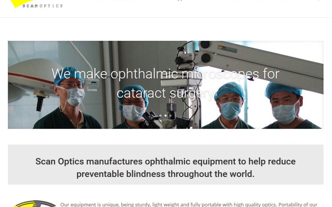 Website for ScanOptics in Adelaide