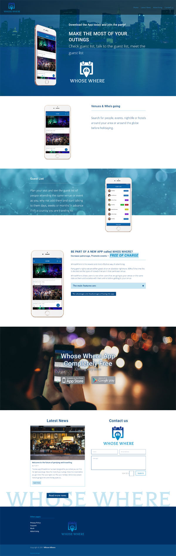 website design in Adelaide for whosewhere