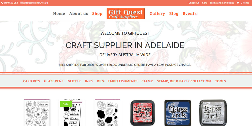 Ecommerce website for Gift Quest