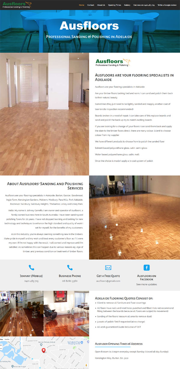 website for small business in adelaide