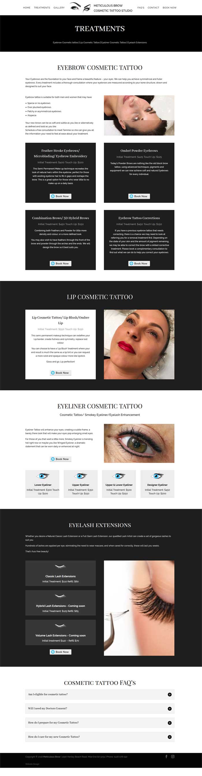 meticulous brow website design adelaide meticulous brow website design adelaide