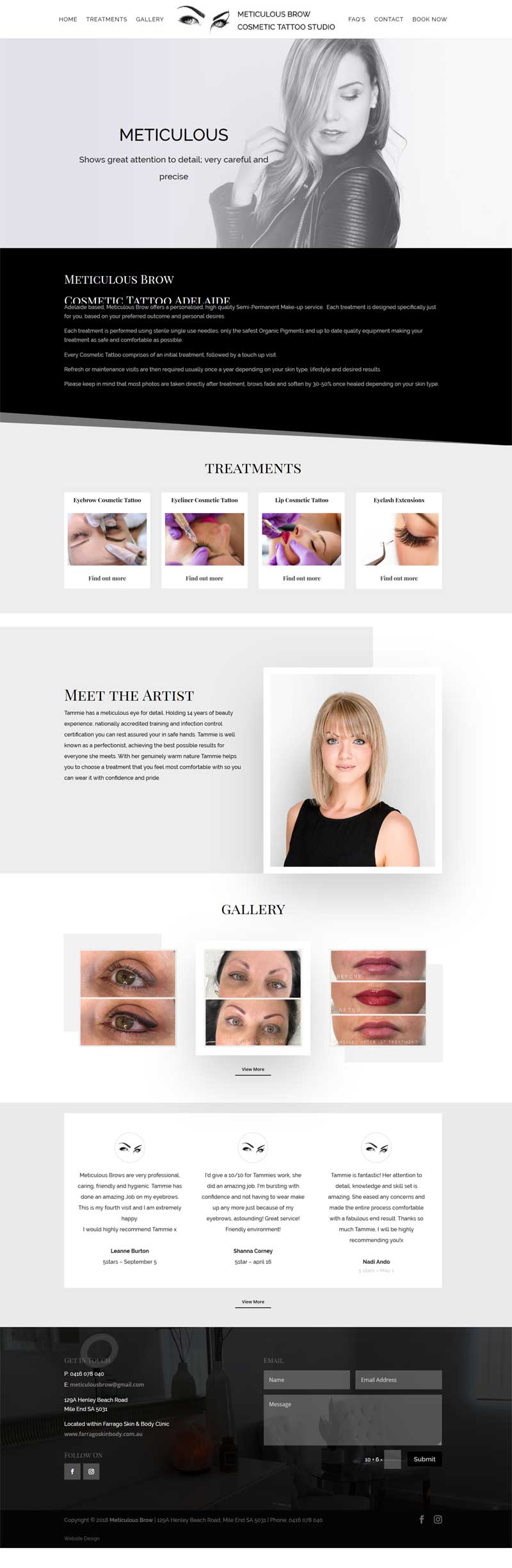 meticulous brow website design adelaide meticulous brow website design adelaide