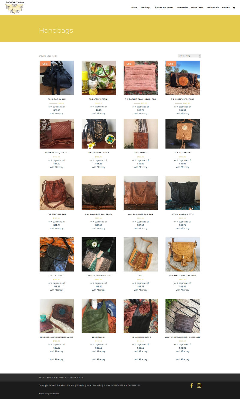 ecommerce website online shop wordpress adelaide agency