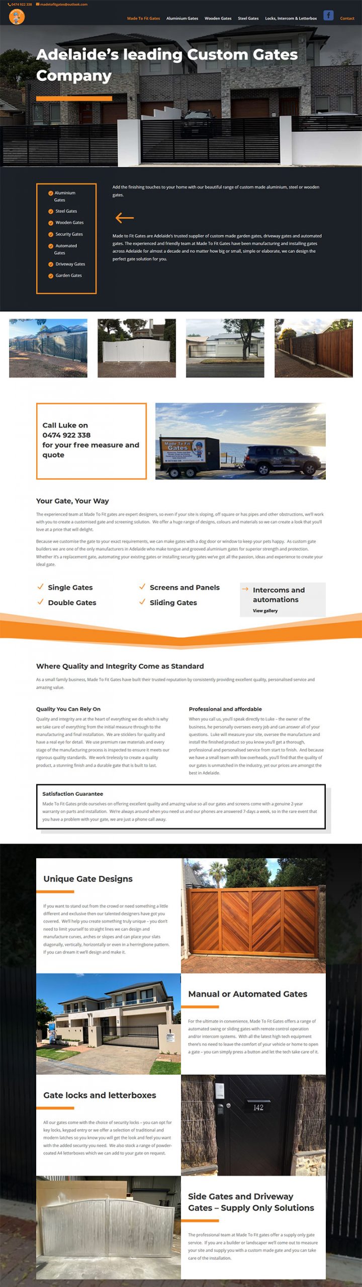 website design made to fit gates Lonsdale Adelaide