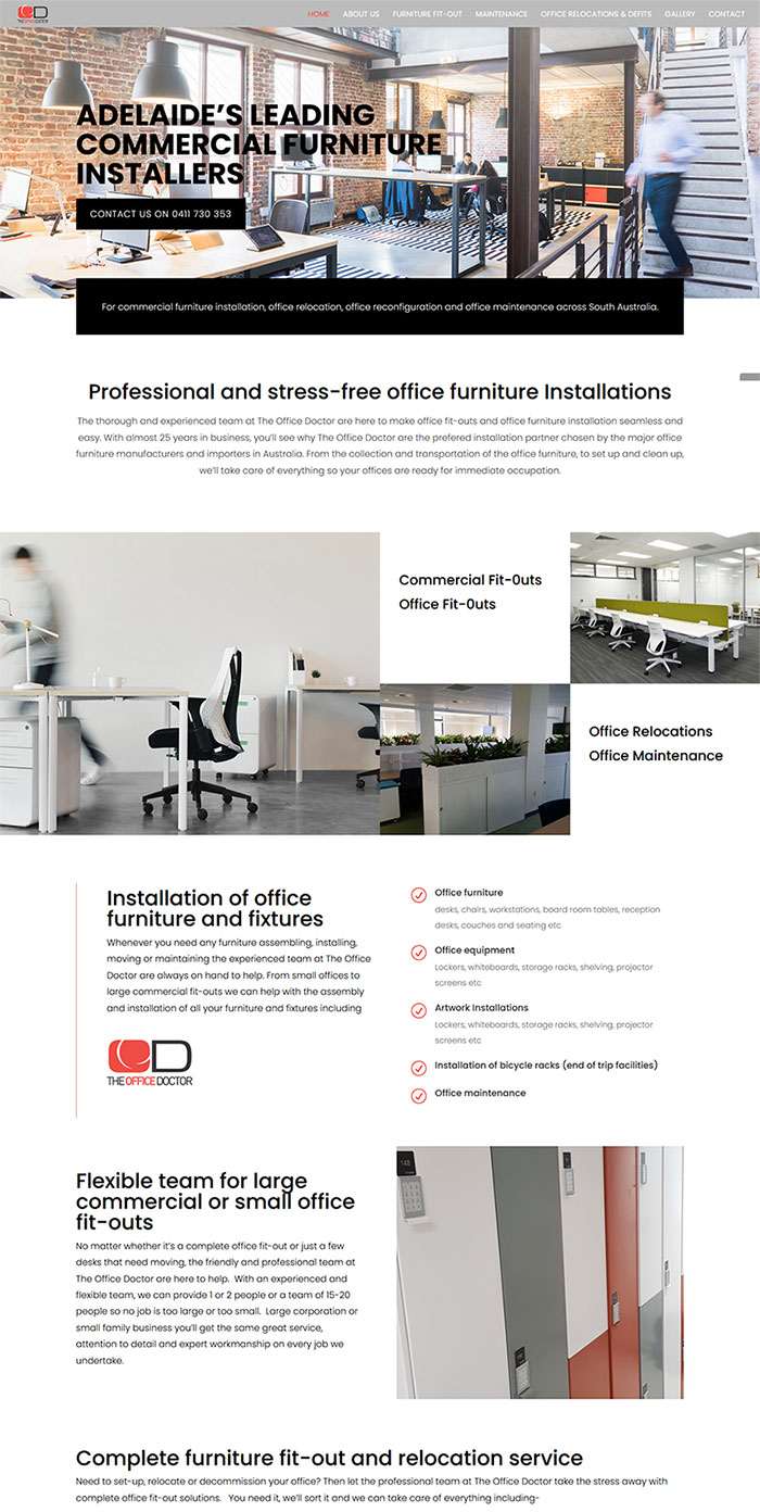 website design for group logic in adelaide