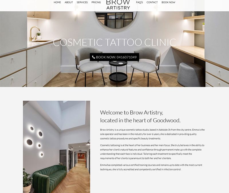 Website for Cosmetic Tattoo Clinic