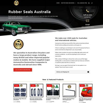 Large ecommerce website with over 1500 different car seals