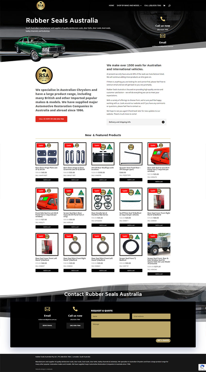 ecommerce website design agency adelaide