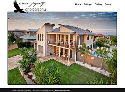 Website build for a photography business in Adelaide