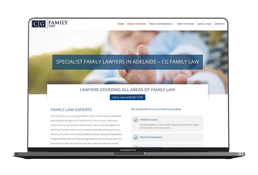 web design law firm in adelaide by website adelaide web designer