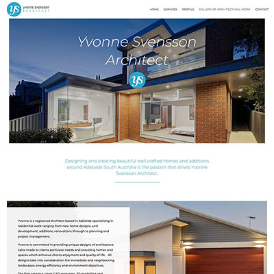 Website design for Adelaide architect