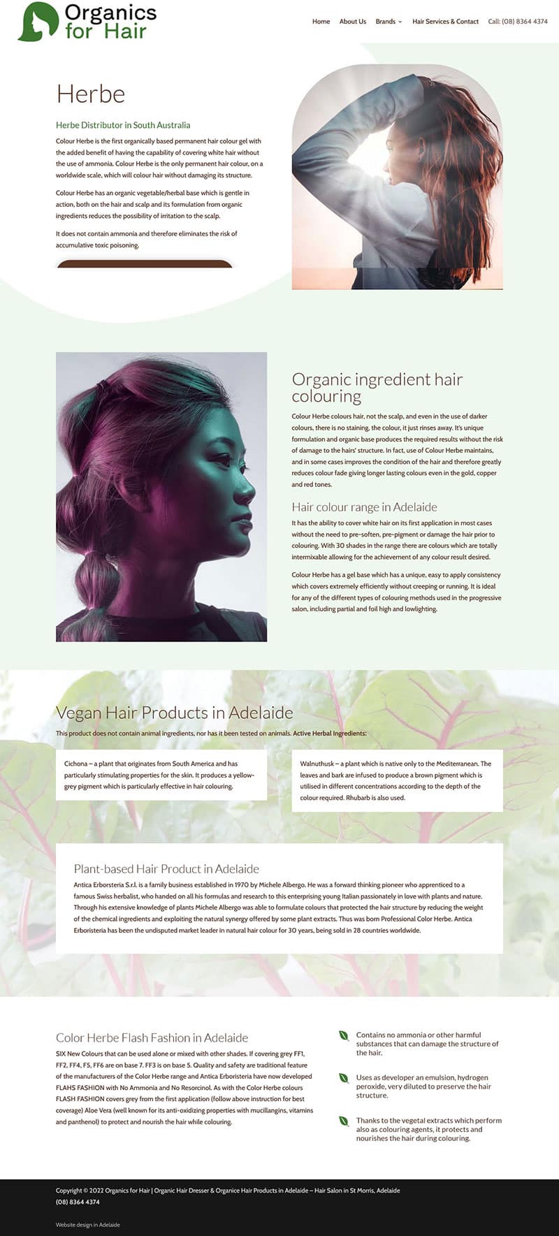 website design for hairdresser in adelaide organic products website design for hairdresser in adelaide organic products