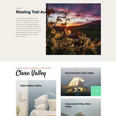 Website for caravan park