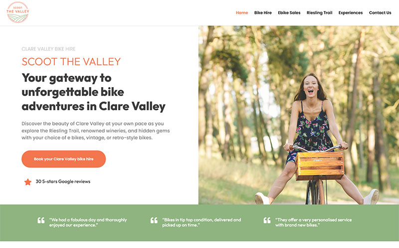 website designer in adelaide small business website