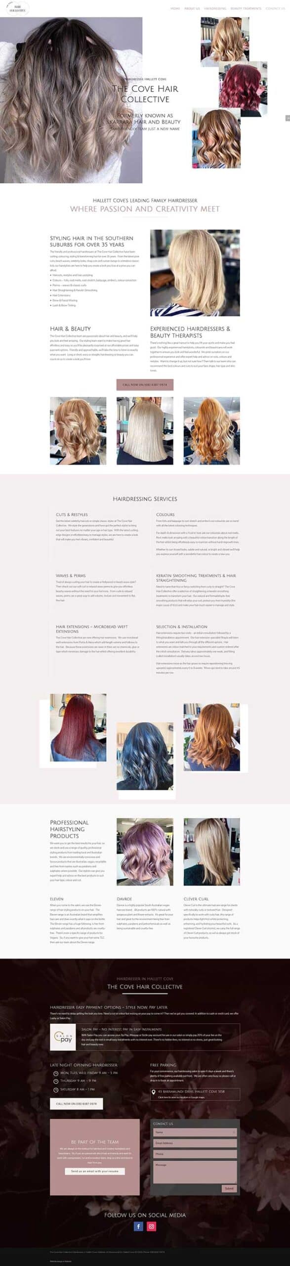 one page website example