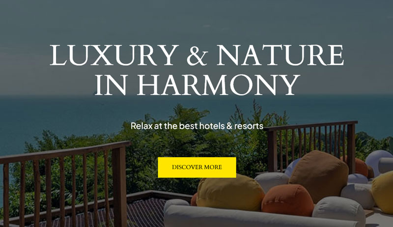 website design for accommodation websites