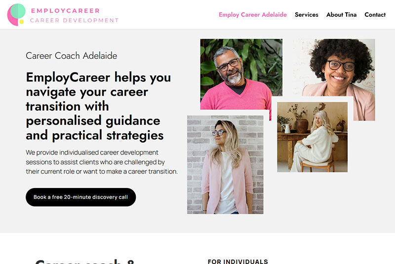 employcareer-career-coach-adelaide web design services for piano moving business adelaide