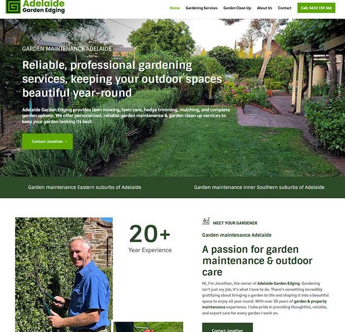 Garden Services web design
