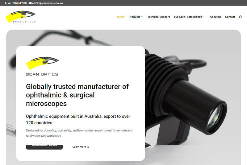 Website design for manufacturing Adelaide