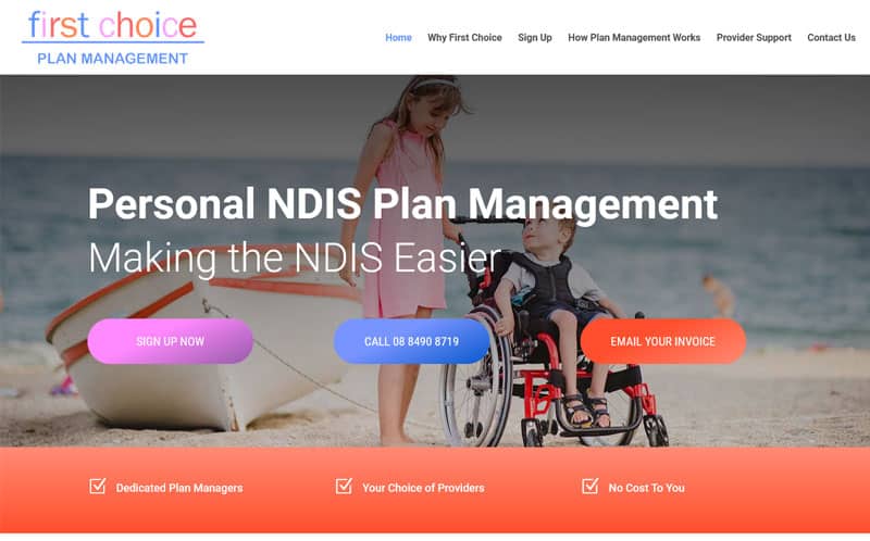 NDIS website design in Adelaide