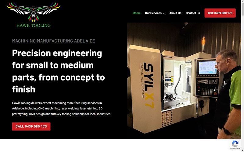 Website design for manufacturing Adelaide