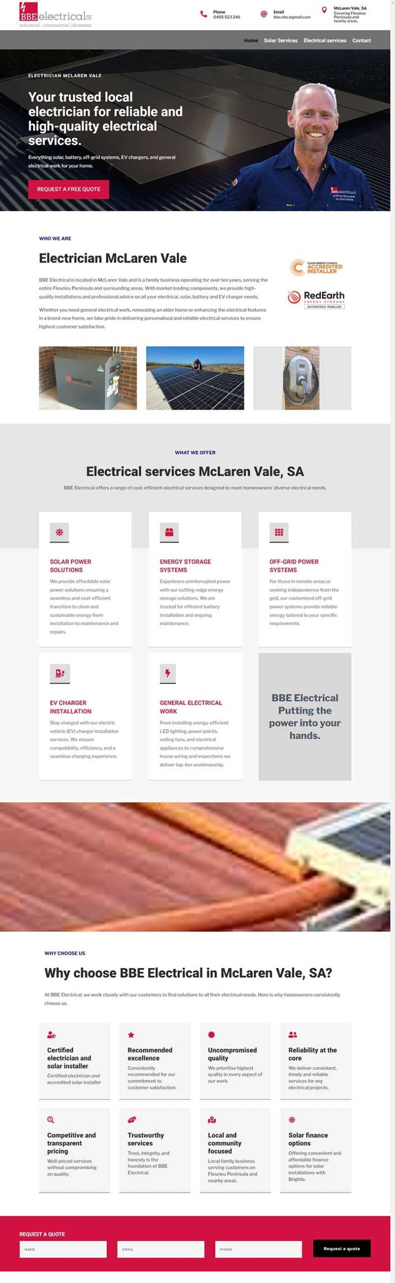 Website design for Seaford and Moana businesses