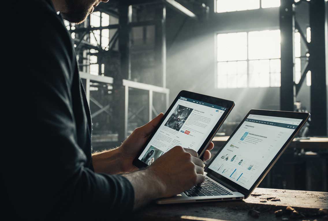 Website design for manufacturing Adelaide